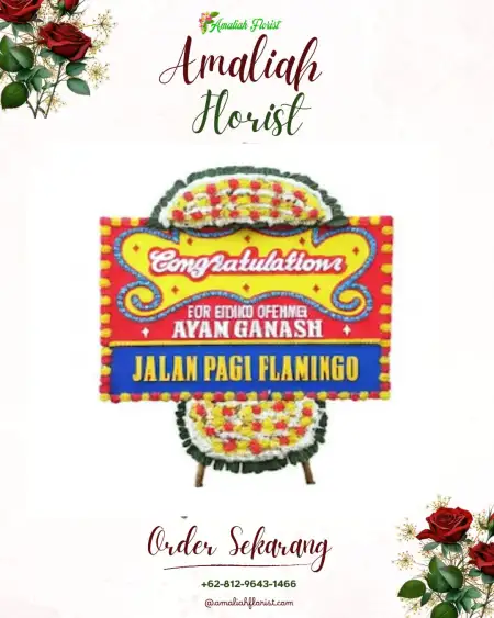 Sewa Papan Bunga Bingin Kuning